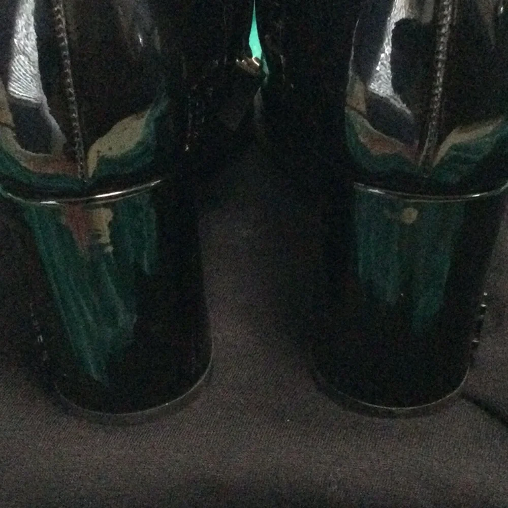 Saint Laurent Paris ankle boots/booties chunky heel with logo size 36 (6)